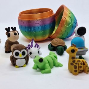 Mystery egg with 10 surprise fidget animals