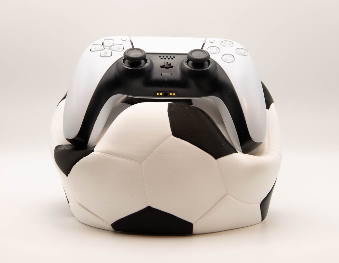 Football controller holder – 3D printed PS5 and Xbox stand, gift for football fans