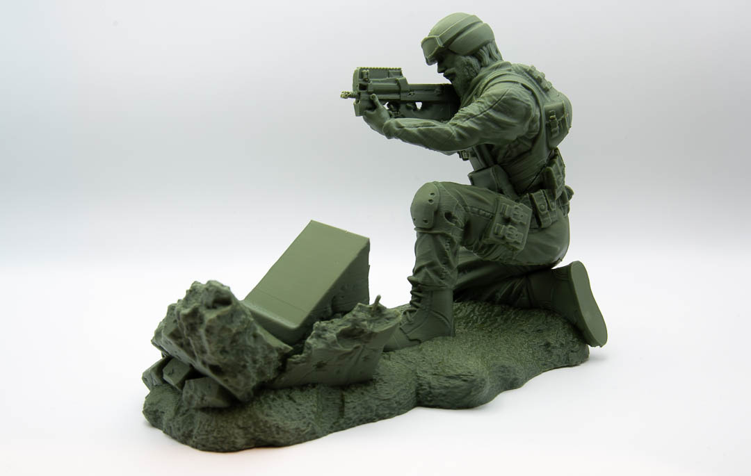 Soldier controller holder back view showing kit detail