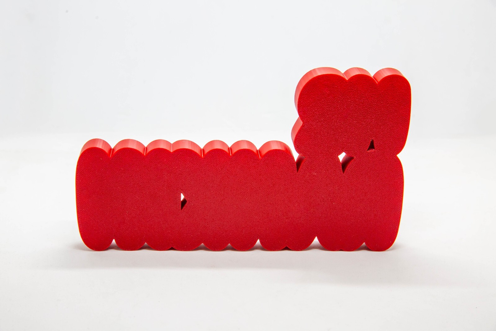 Personalised 3D printed multicolour name plate for a desk or shelf